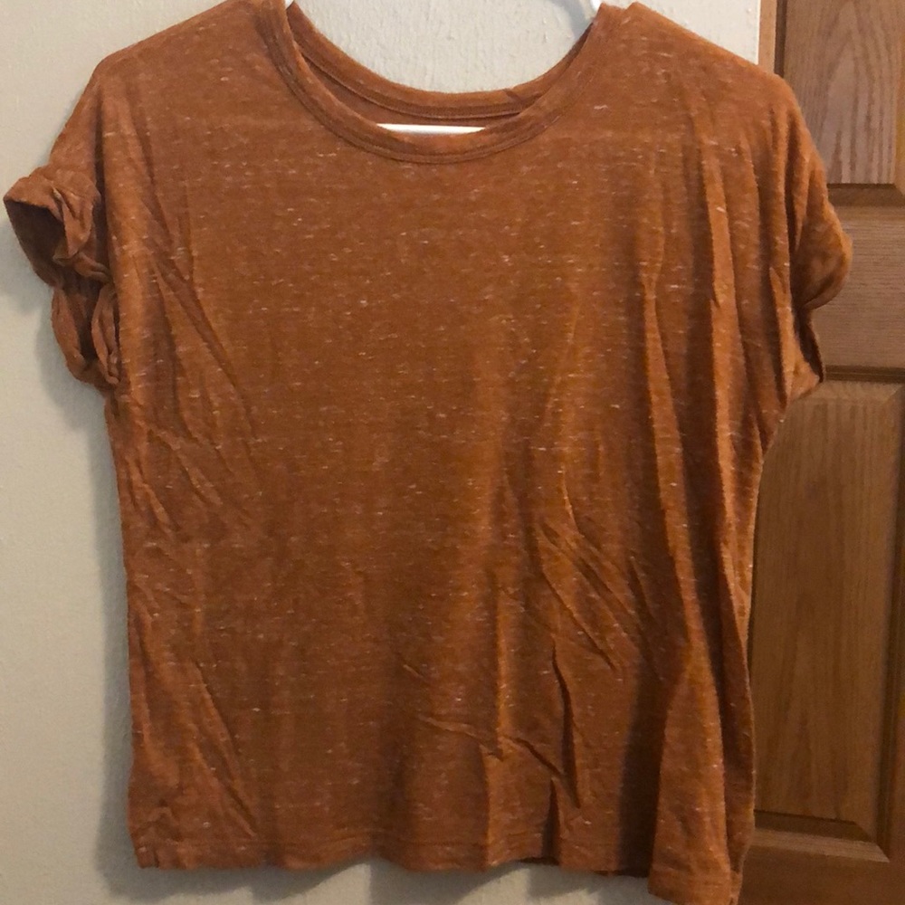 MUDD dark orange short sleeve shirt